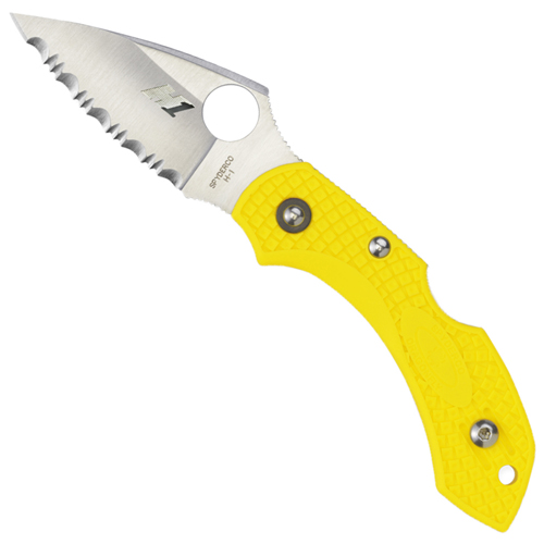 Spyderco Dragonfly2 Yellow FRN H-1 Spyder Edge Folding Knife