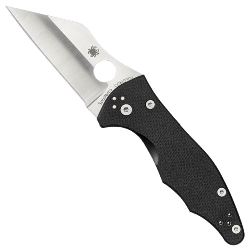 Spyderco Yojimbo2 Black G-10 Plain Edge Folding Knife