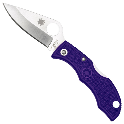 Spyderco Ladybug3 Purple FRN Plain Edge Folding Knife