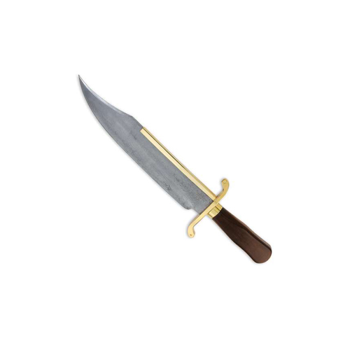 Gil Hibben Old West Bowie Damascus With Sheath