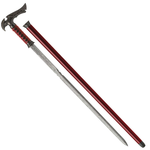 Kit Rae Sword Cane 1045 Damascus