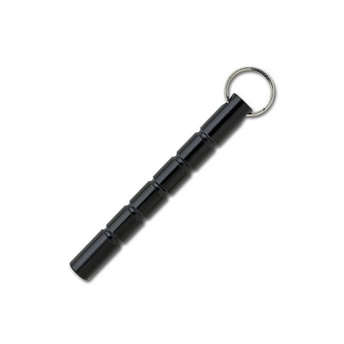 Tomahawk Black Aluminum Flat Kubaton Keyring