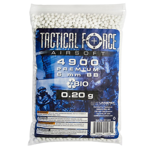 Tactical Force .20g 6mm Bio Airsoft BBs 4900ct