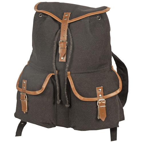 Camper Canvas Backpack (Black)
