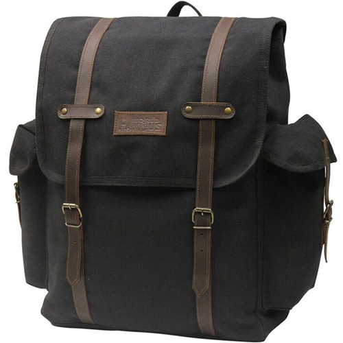 Vintage Laptop Backpack (Black)