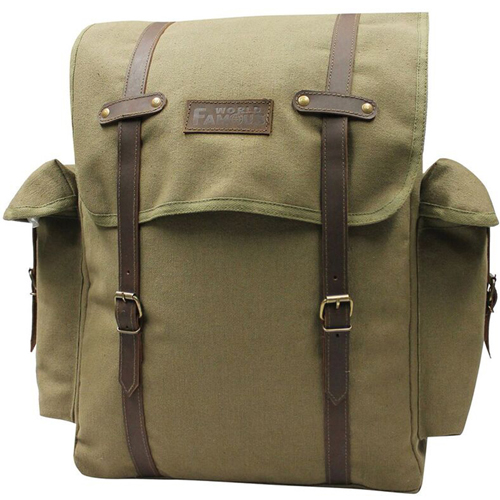 Vintage Laptop Backpack (Olive)