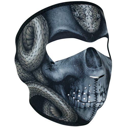 Snake Skull Reversible Face Mask