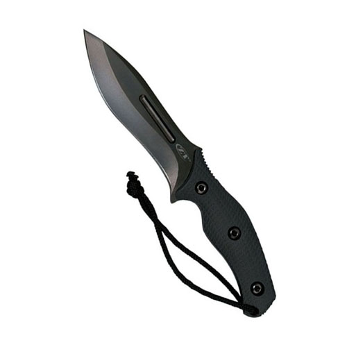 Zero Tolerance Matte Black 5-3/4 Inches Fixed Blade Military Knife