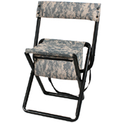 Deluxe Camo Stool w/ Pouch Back