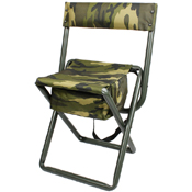 Deluxe Camo Stool w/ Pouch Back